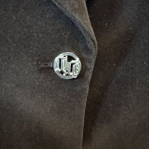 Tahari Brown Velvet Blazer Coat Womens Size 4 - Picture 4 of 5